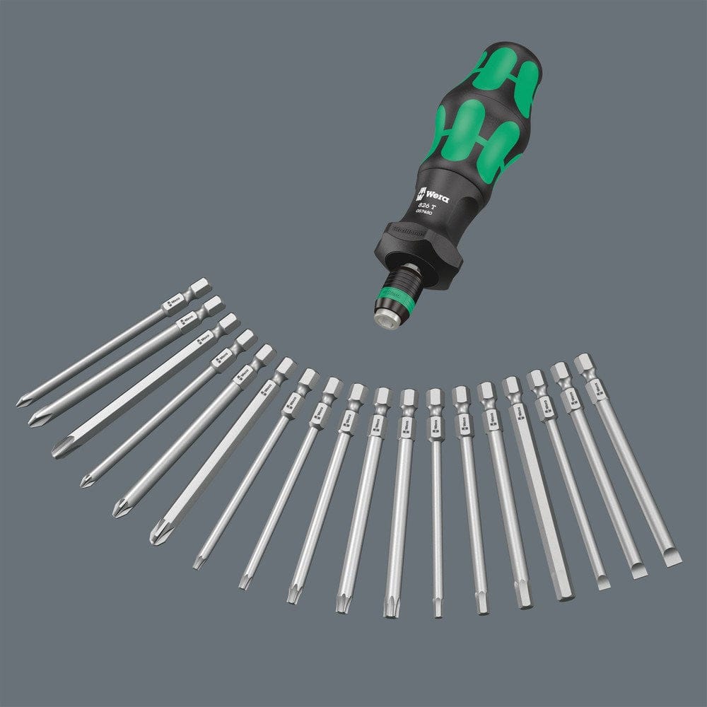 826 KRAFTFORM T-GREEP BIT-HANDHOUDER MET ‘RAPIDAPTOR’ SNELWISSELFUNCTIE, 1/4" X 146 MM-6
