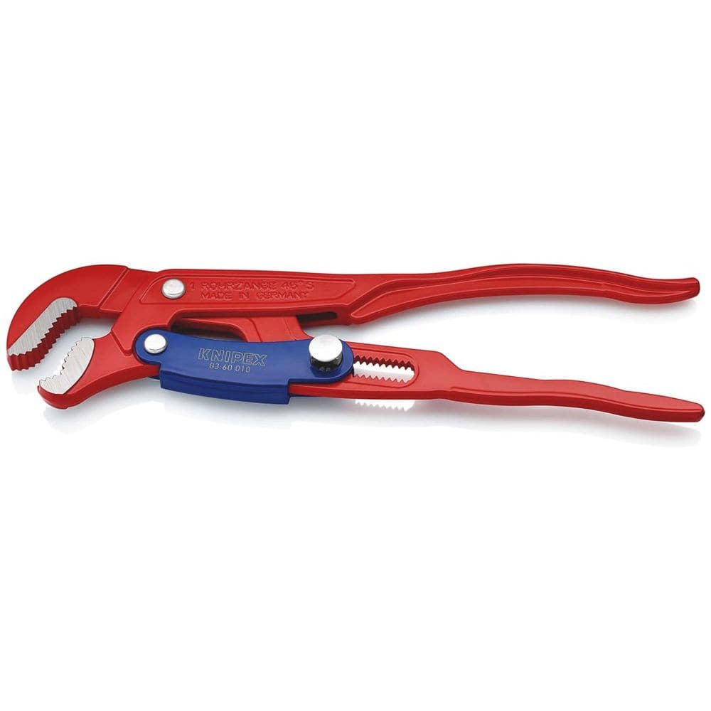 KNIPEX 83 60 010 Pijptang S-vormig met snelle instelling rood poedergecoat 330 mm-2