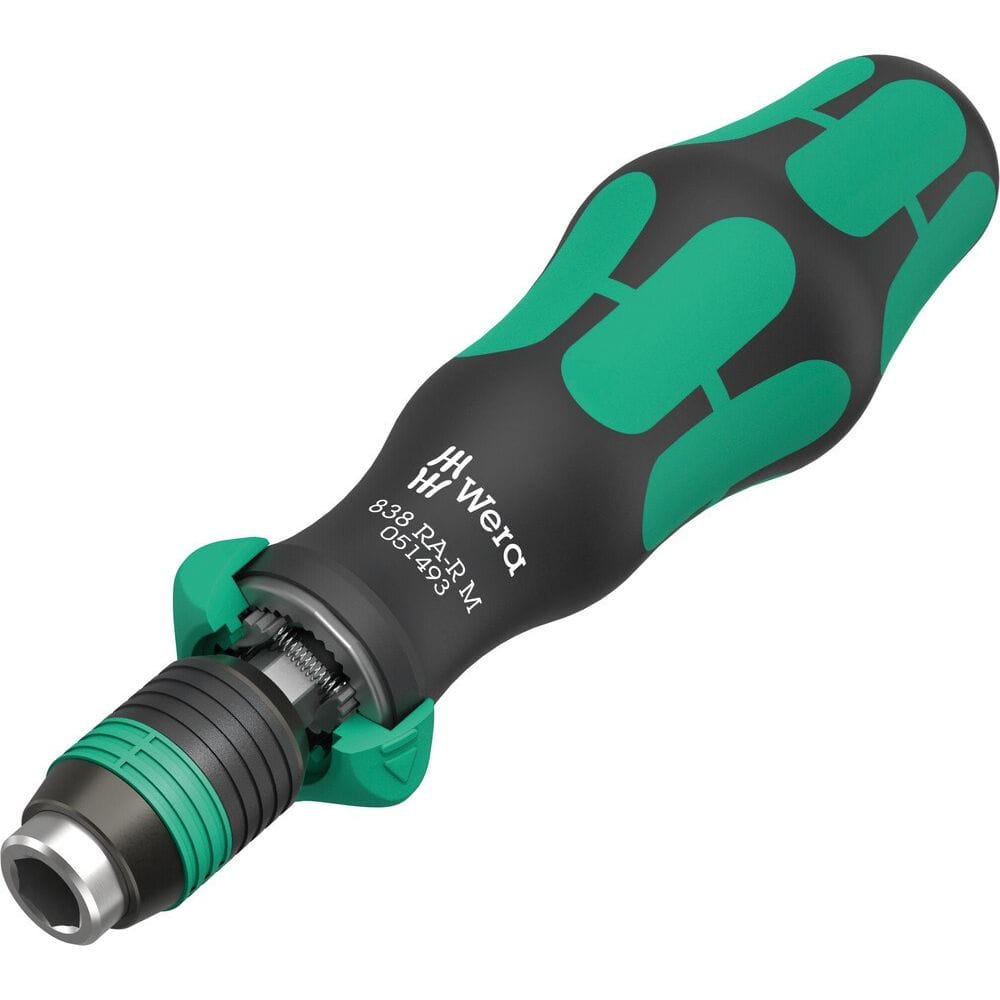 838 RA-R M bithandhouder met ratelfunctie, 1/4"-0