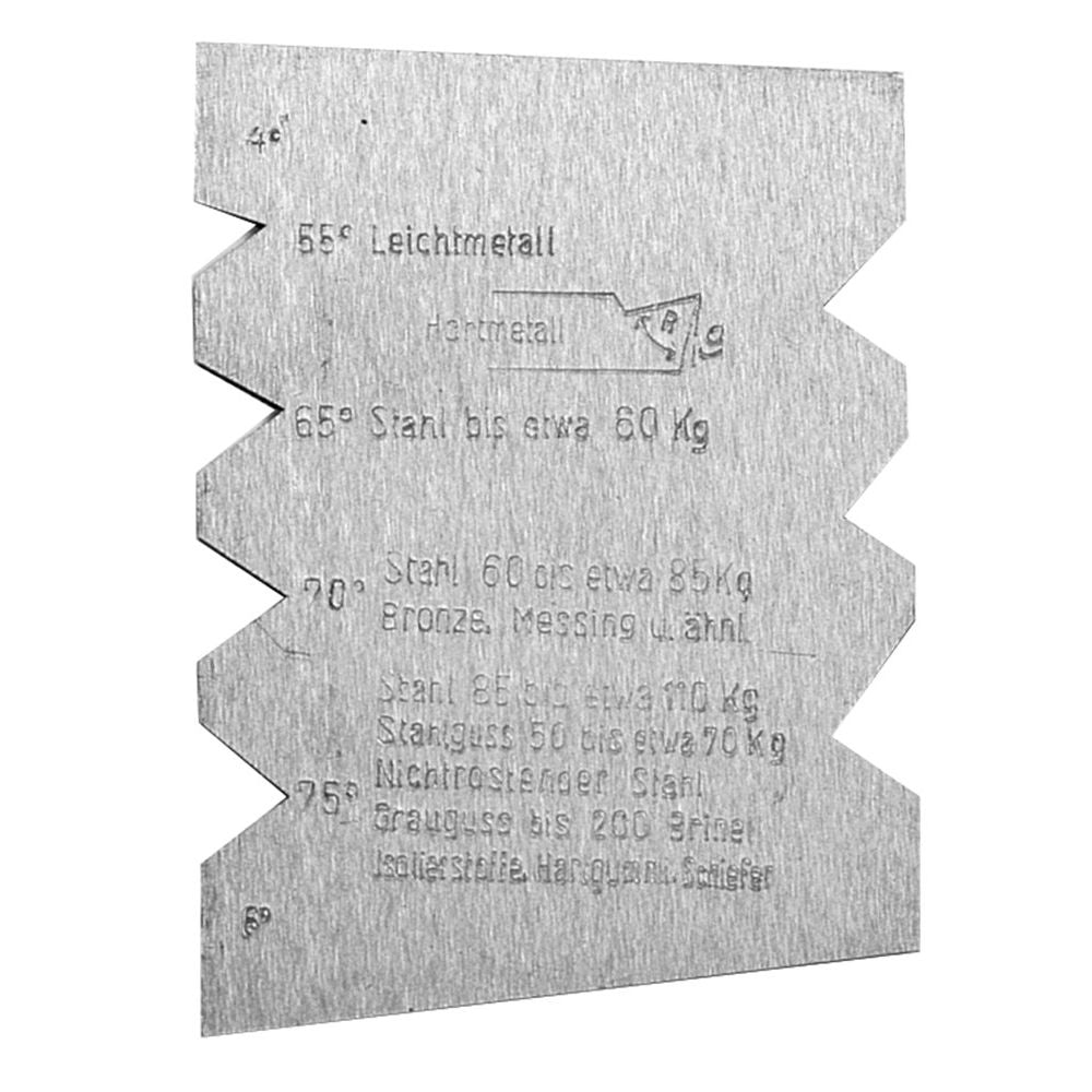 Drehstahllehre f. Schnelldrehstahle-0