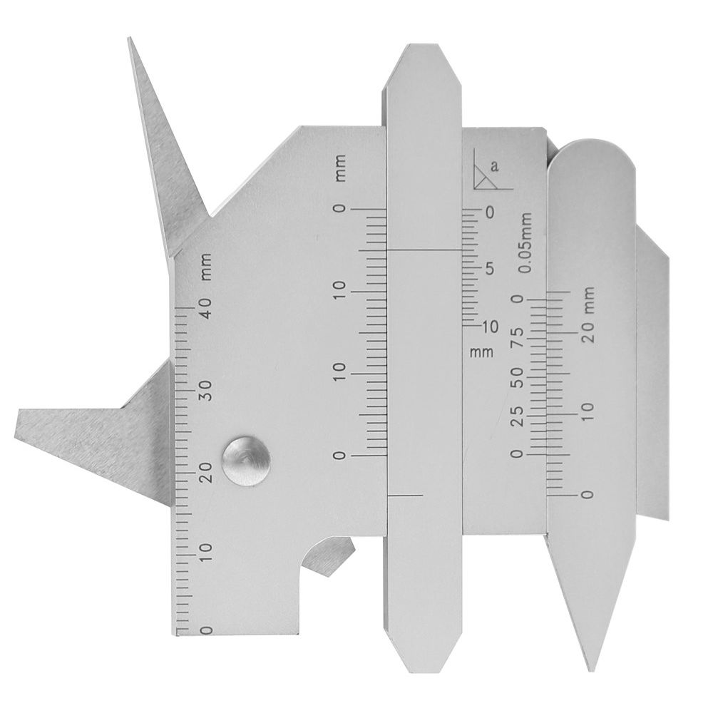 Universal Schweinahtlehre mattverchromt, Ablesung 1mm / 0,05mm-2