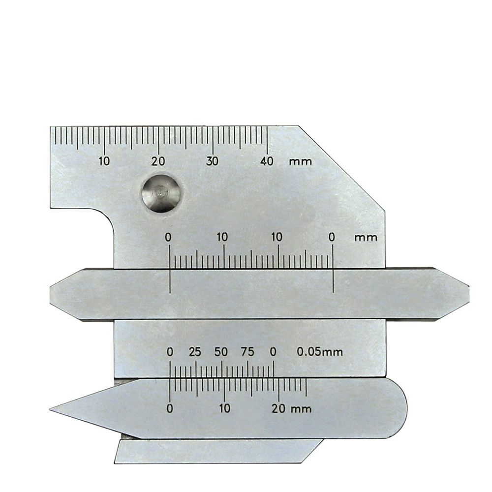 Universal Schweinahtlehre mattverchromt, Ablesung 1mm / 0,05mm-0