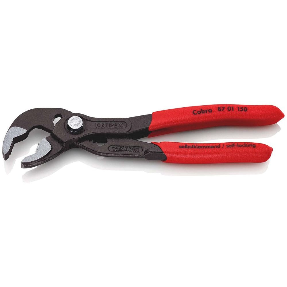 KNIPEX 87 01 150 Cobra® Hightech-waterpomptang met anti-slip kunststof bekleed grijs geatramenteerd-2