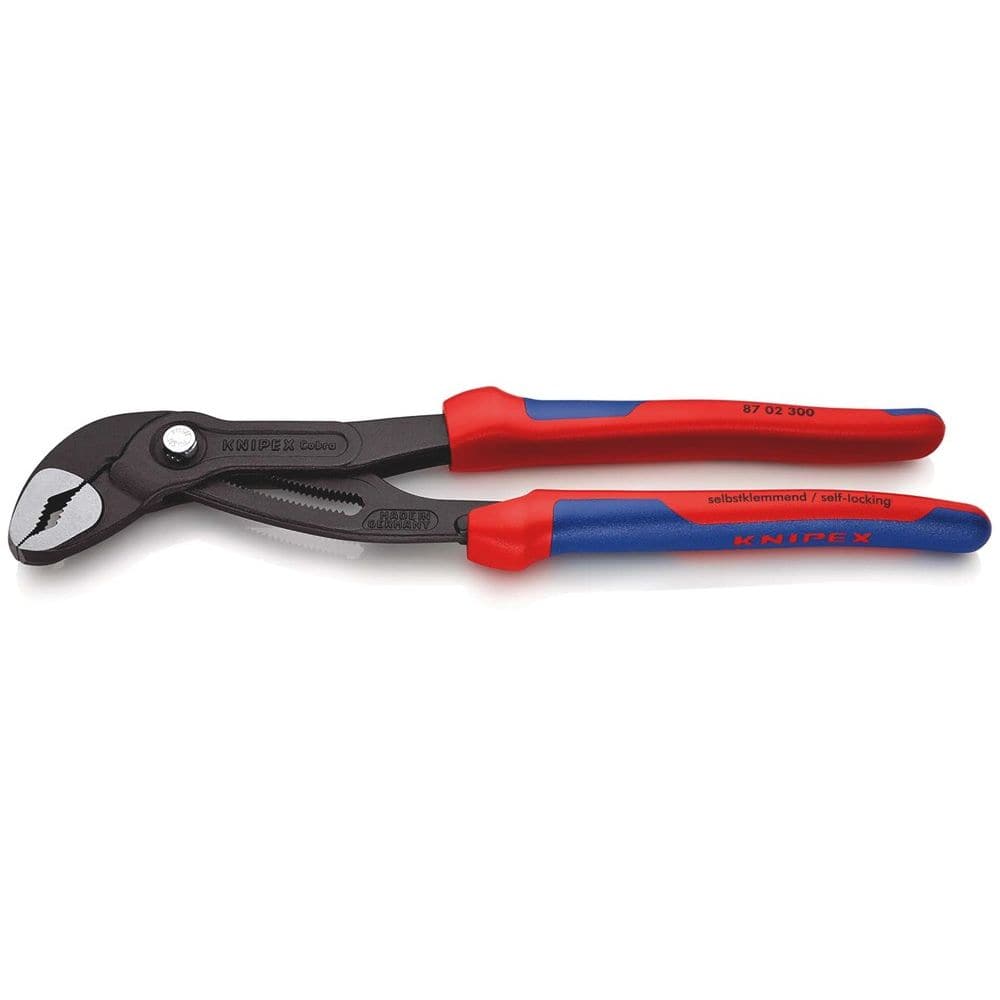 KNIPEX 87 02 300 Cobra® Hightech-waterpomptang met meer-componentengrepen grijs geatramenteerd 300 m-0
