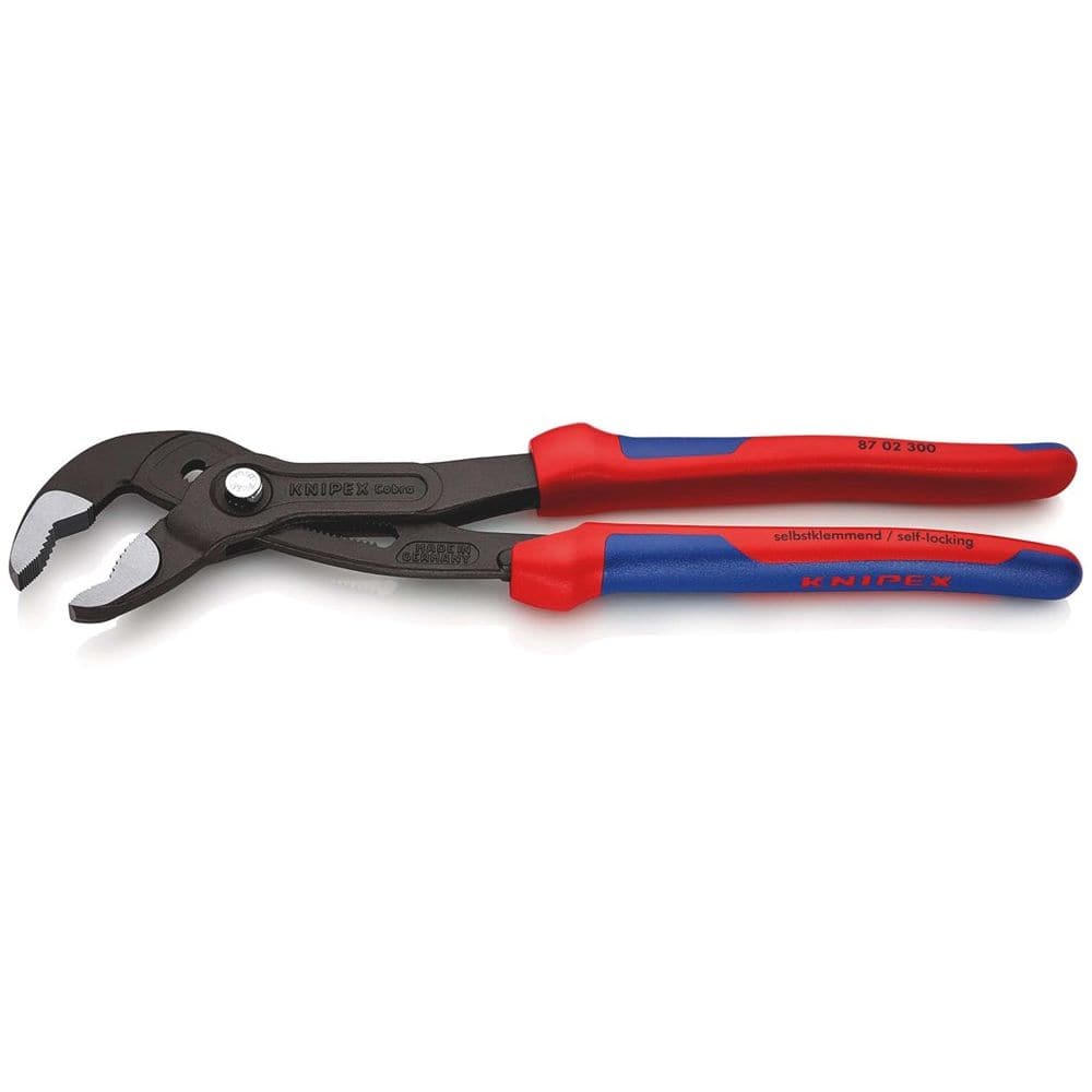 KNIPEX 87 02 300 Cobra® Hightech-waterpomptang met meer-componentengrepen grijs geatramenteerd 300 m-2