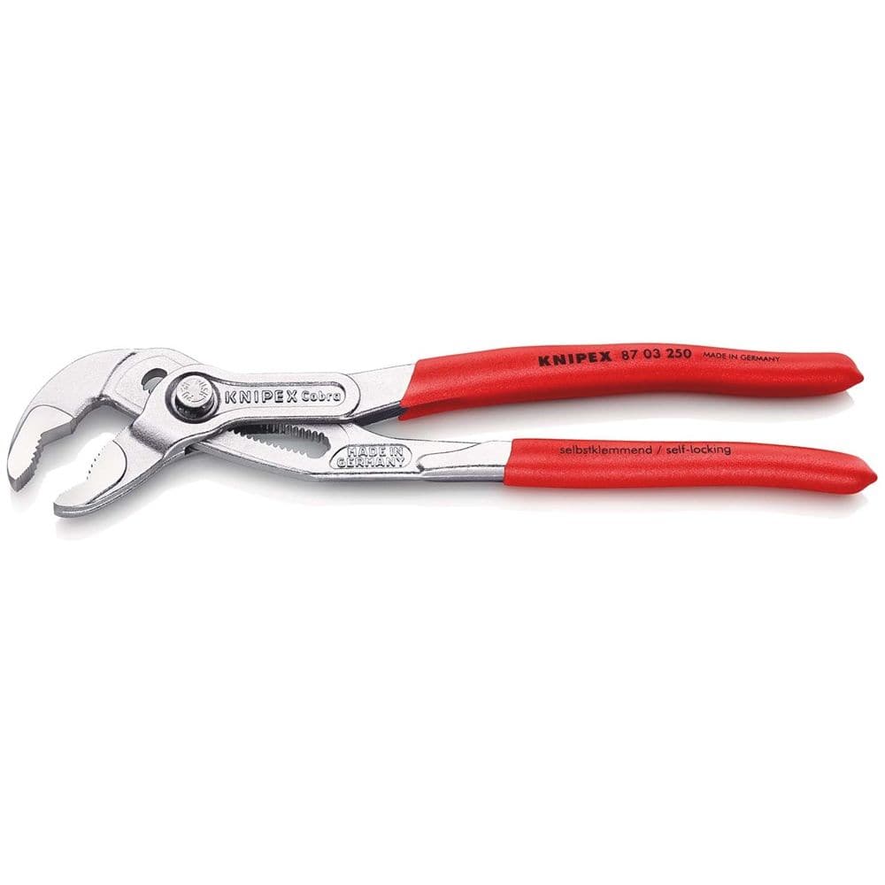 KNIPEX 87 03 250 Cobra® Hightech-waterpomptang met anti-slip kunststof bekleed verchroomd 250 mm-2