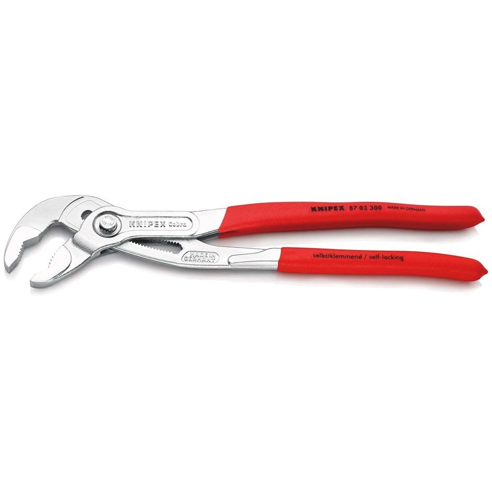KNIPEX 87 03 300 Cobra® Hightech-waterpomptang met anti-slip kunststof bekleed verchroomd 300 mm-2
