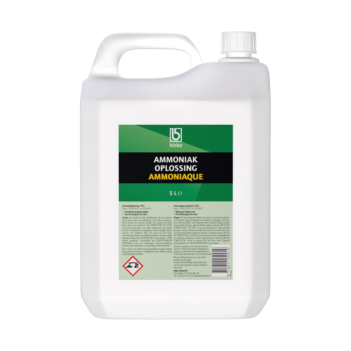 Bleko Ammoniak 15% 5 liter – EAN 8712457050010
