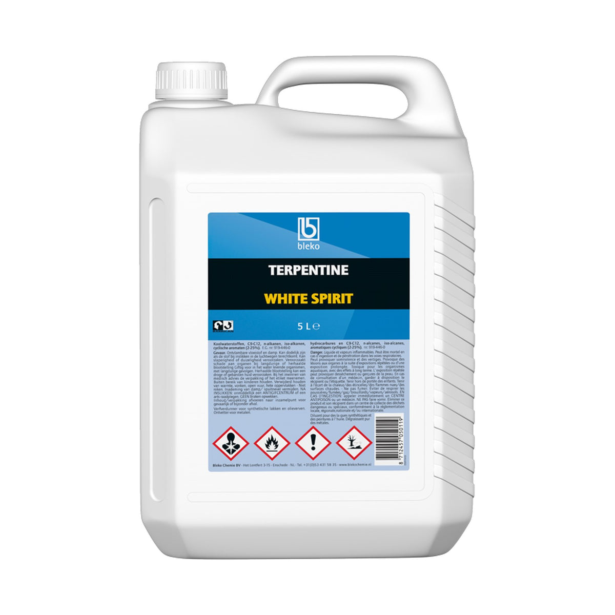 Bleko Terpentine 5 liter – EAN 8712457050119