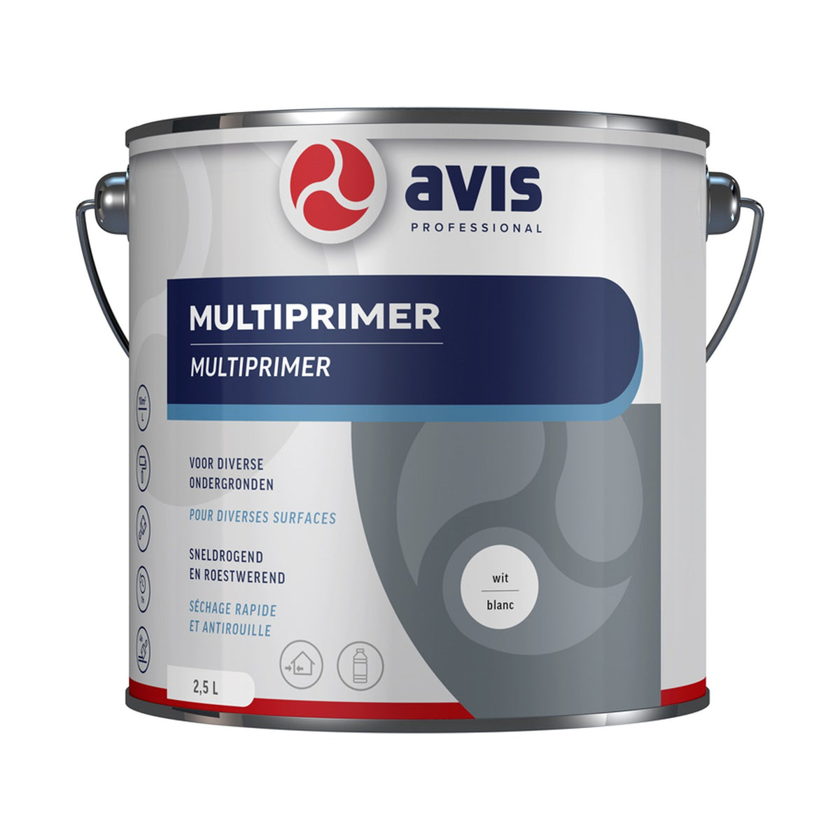 Avis Multiprimer Wit 2,5 liter – EAN 8712576105943