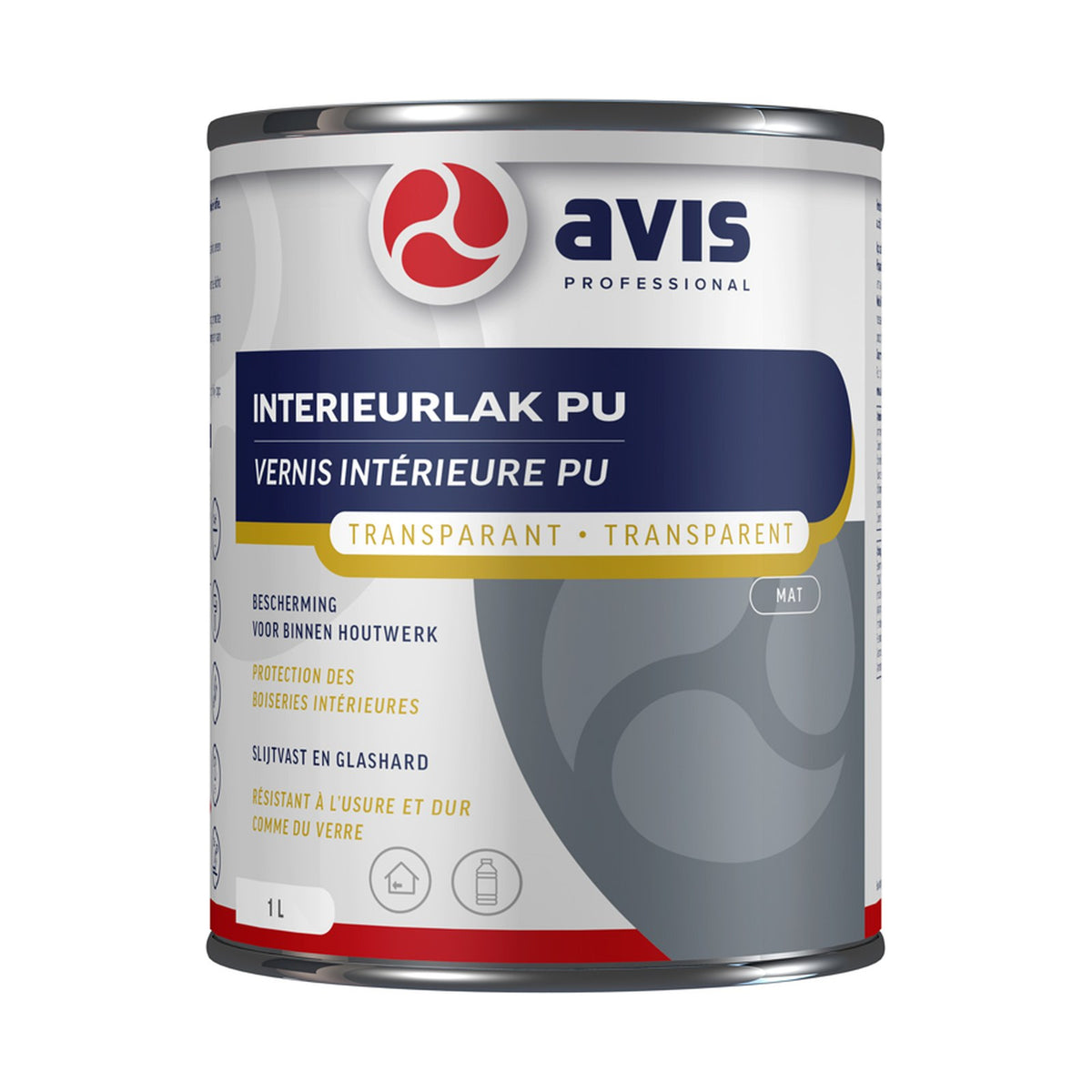 Avis Interieurlak PU Mat 1 liter – EAN 8712576108142