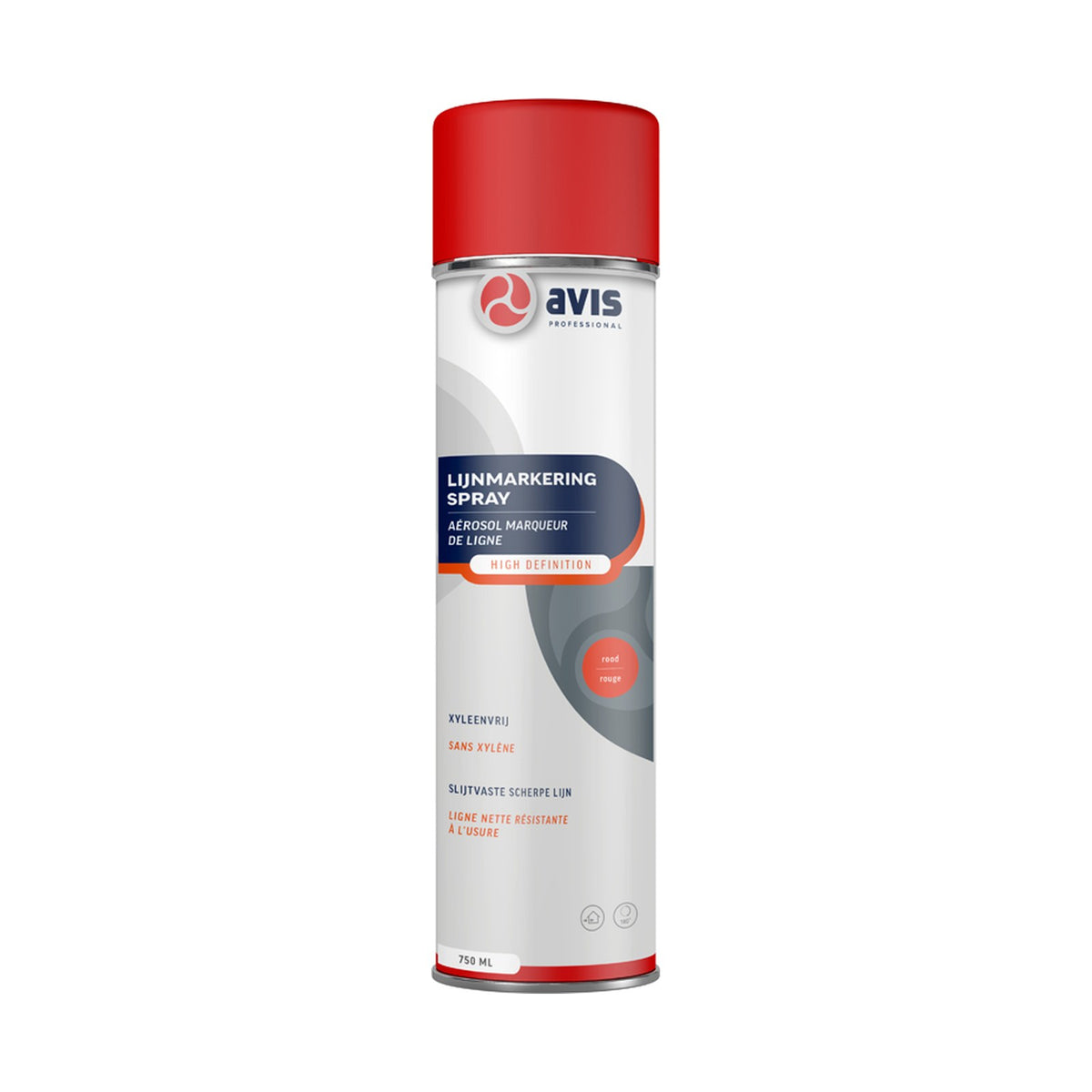 Avis Lijnmarkering Spray Rood 750 ml – EAN 8712576108456