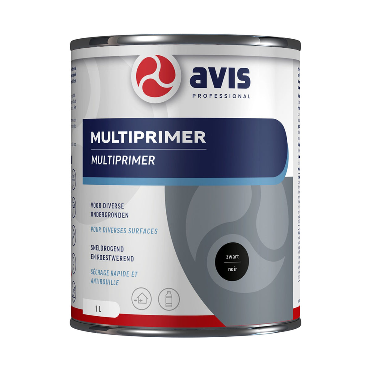 Avis Multiprimer Zwart 1 liter – EAN 8712576109132