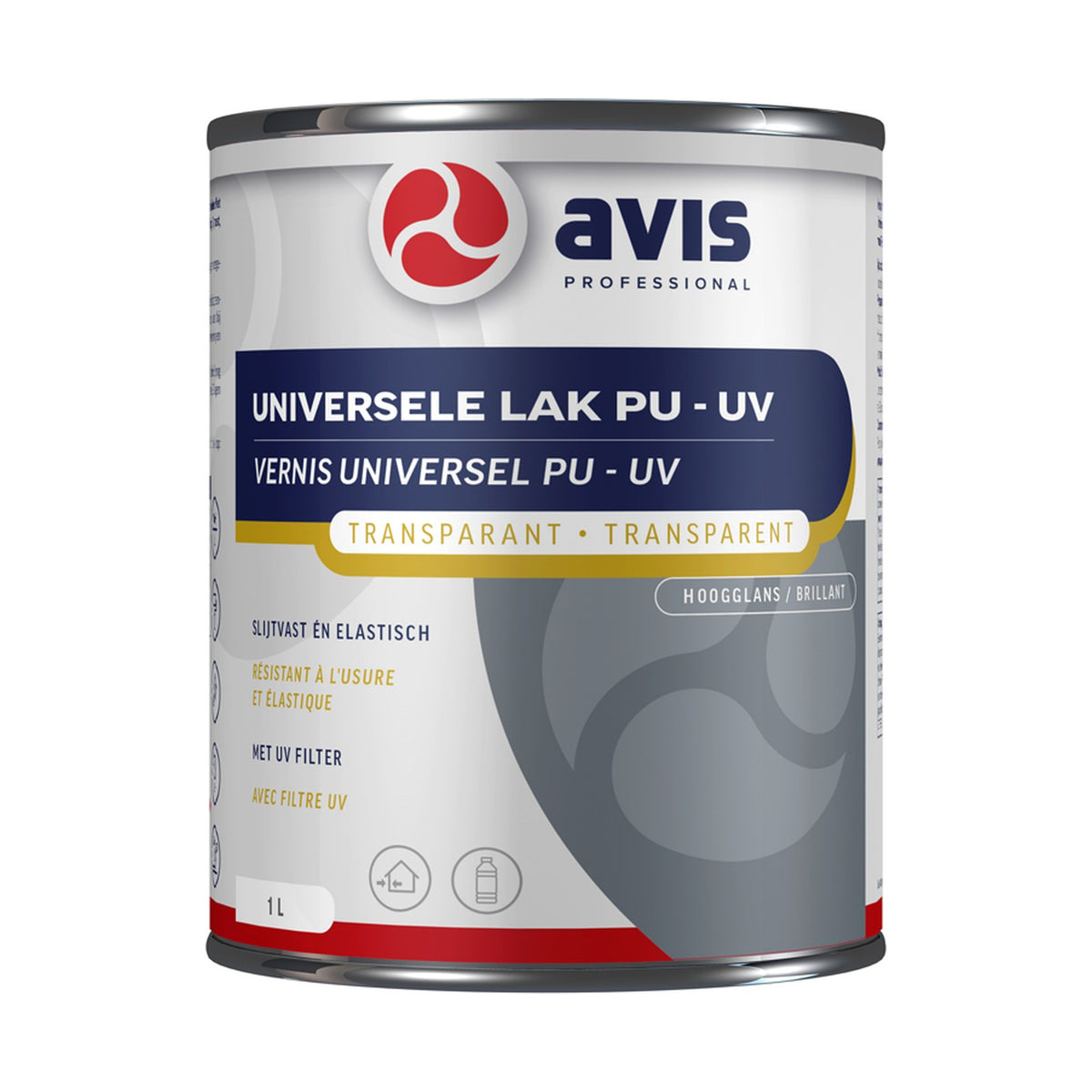Avis Universele Lak PU/UV Hoogglans 1 liter – EAN 8712576303196