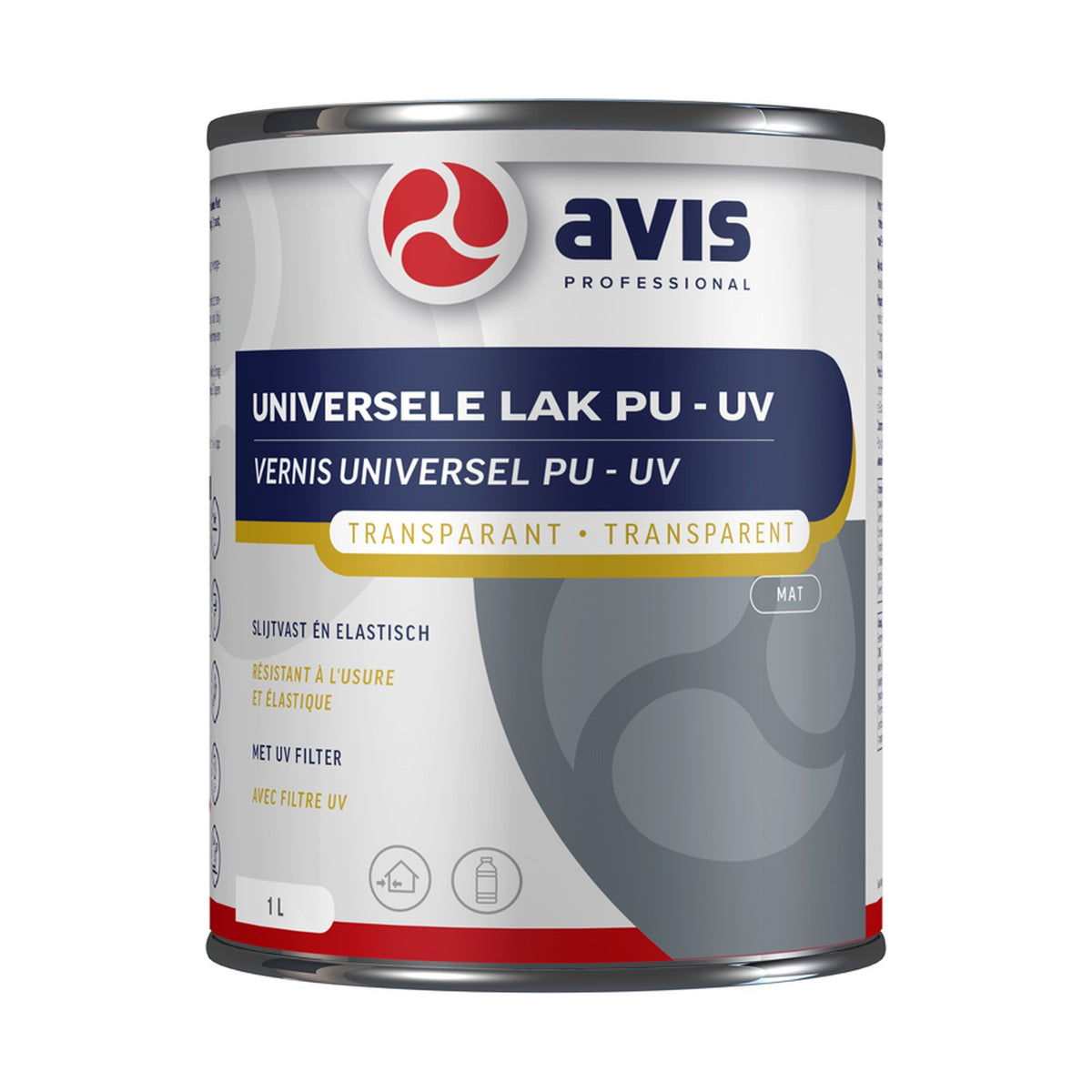 Avis Universele Lak PU/UV Mat 1 liter – EAN 8712576303431