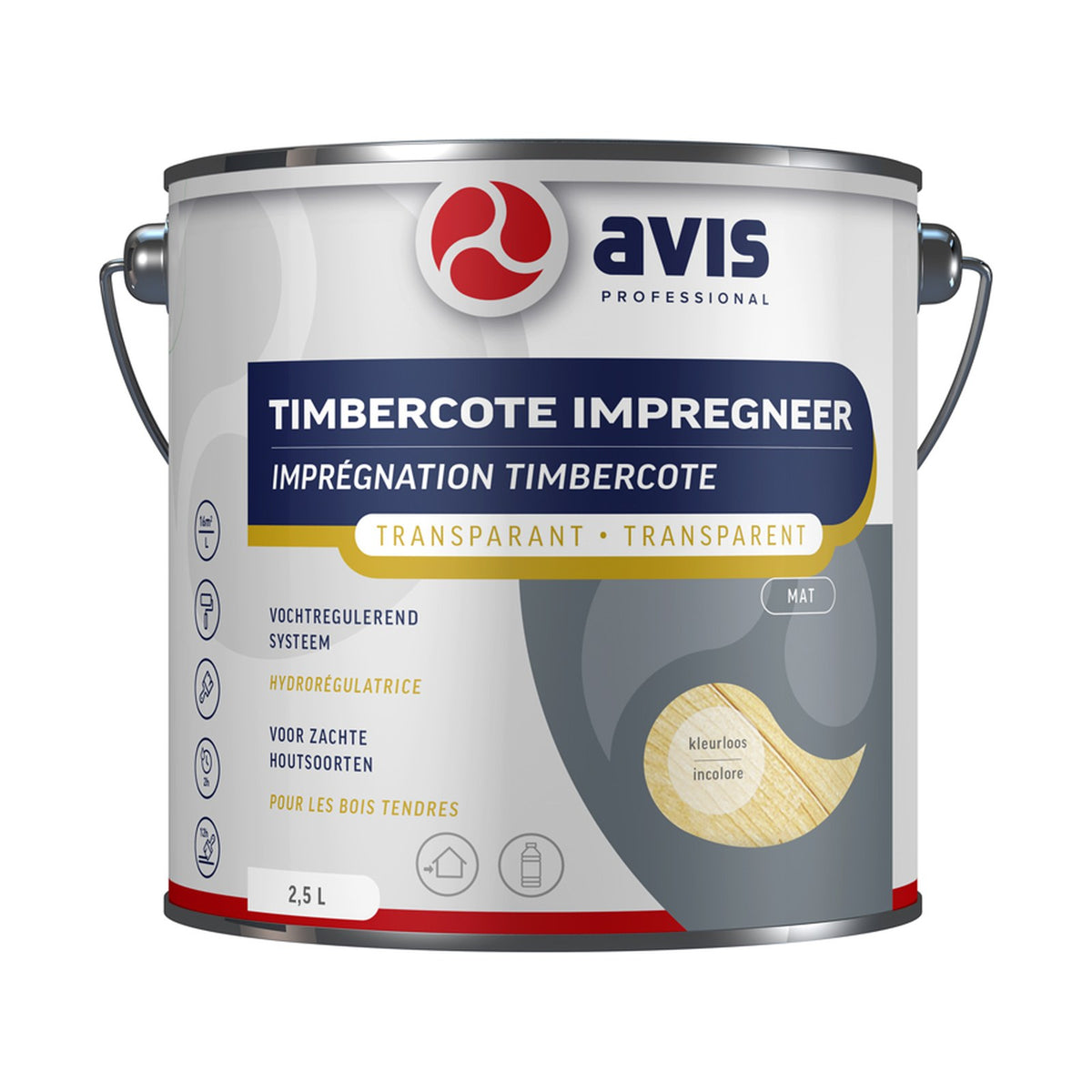 Avis Timbercote Impregneer Kleurloos 2,5 liter – EAN 8712576306029