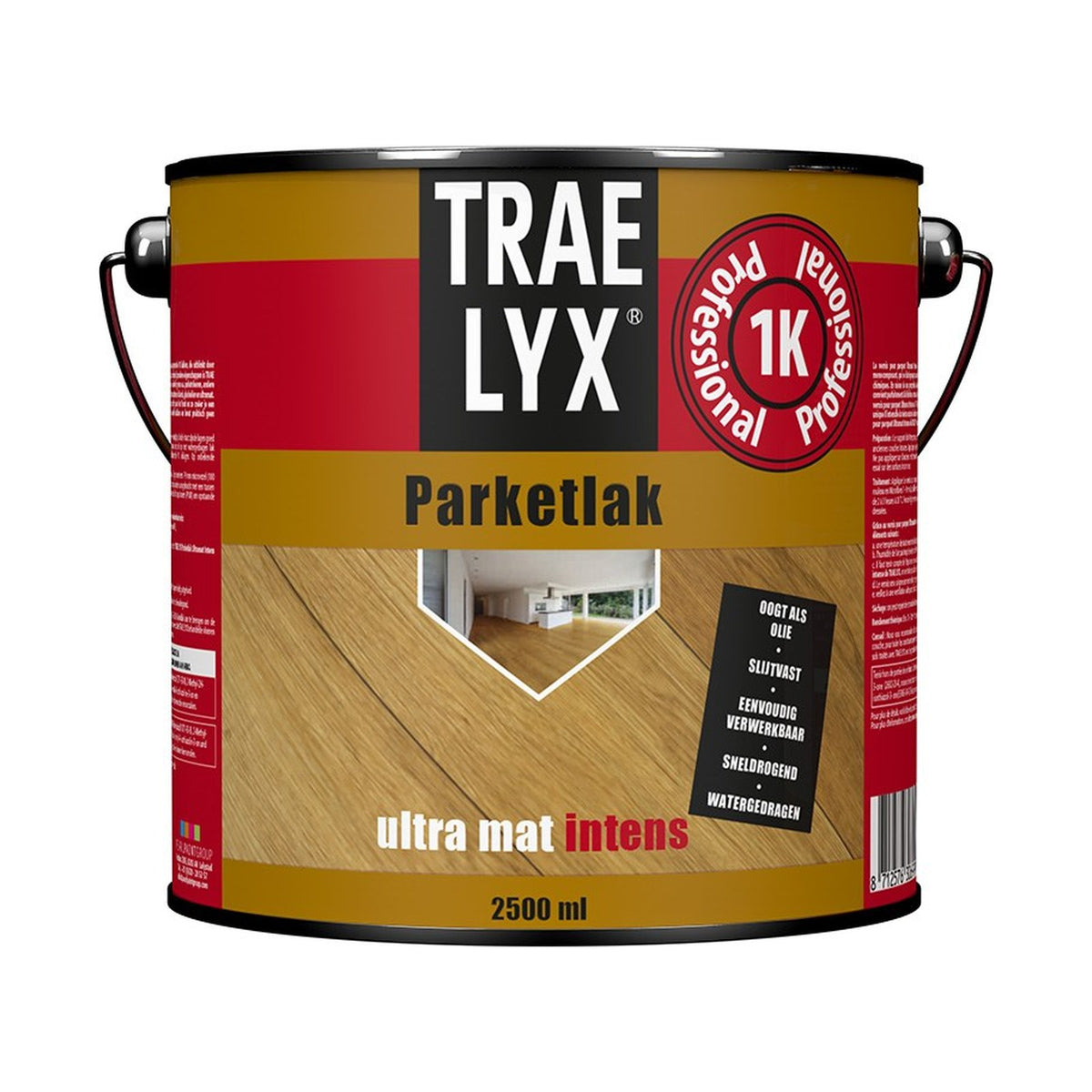 Trae Lyx Parketlak Ultra-Mat Intens 2,5 liter – EAN 8712576306999