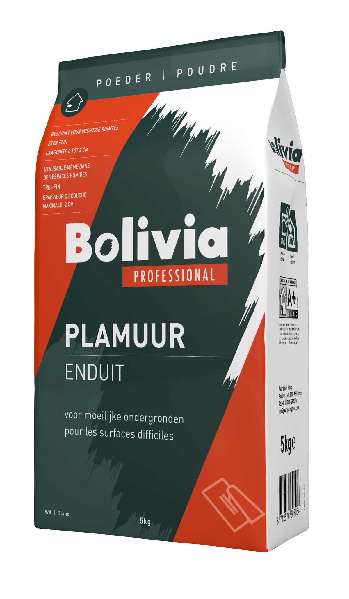 Bolivia Plamuur voor Moeilijke Ondergronden 5 kg – EAN 8712576307064