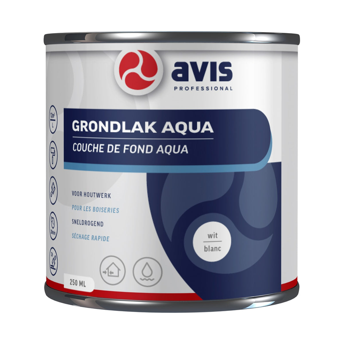 Avis Grondlak Aqua Wit 250 ml – EAN 8712576308115