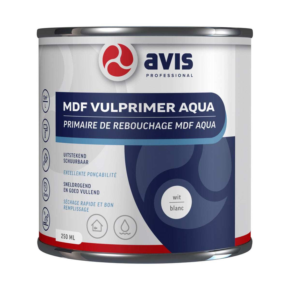 Avis MDF Vulprimer Aqua Wit 250 ml – EAN 8712576308146