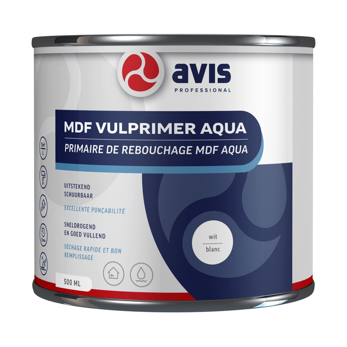 Avis MDF Vulprimer Aqua Wit 500 ml – EAN 8712576308153