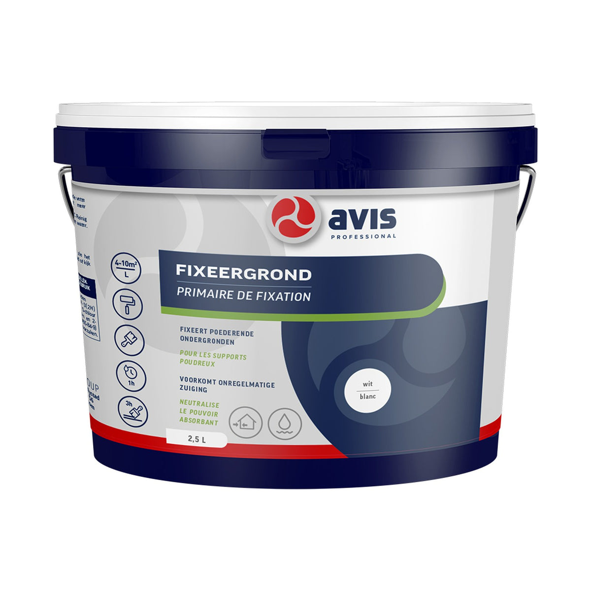 Avis Fixeergrond Wit 2,5 liter – EAN 8712576308306