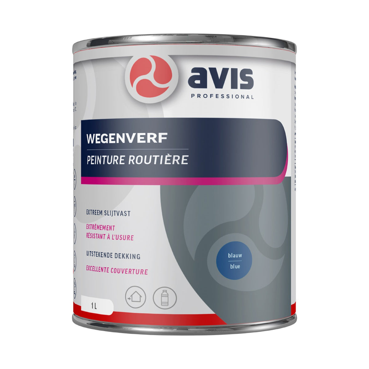 Avis Wegenverf Blauw 1 liter – EAN 8712576308382