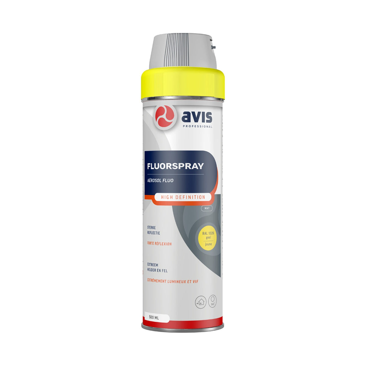 Avis Fluorspray High Definition Geel 500 ml – EAN 8712576800107