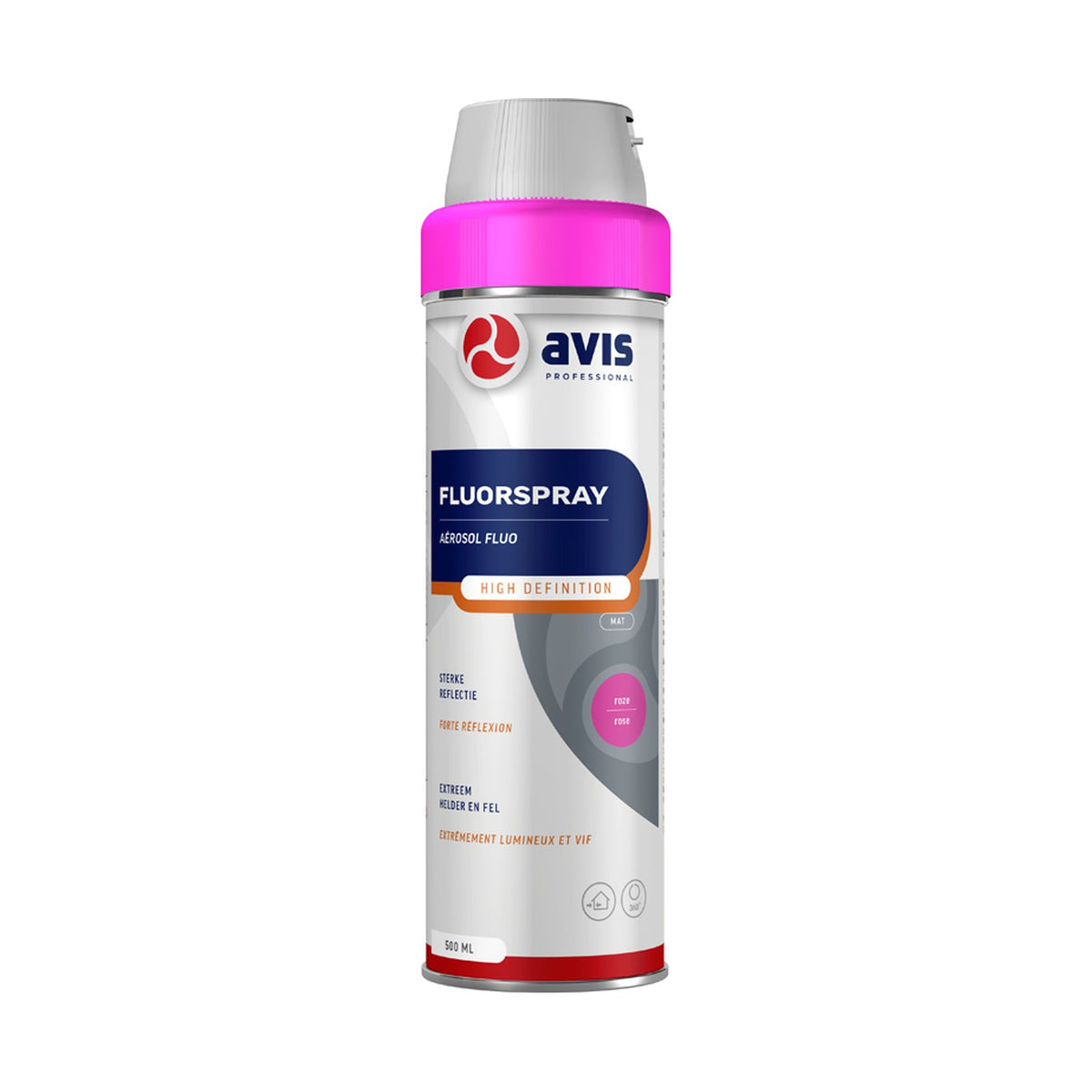 Avis Fluorspray High Definition Roze 500 ml – EAN 8712576800114