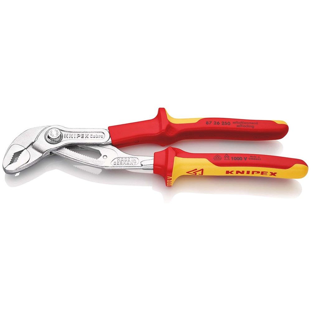KNIPEX 87 26 250 Cobra® VDE Hightech-waterpomptang, geïsoleerd geïsoleerd met meer-componentengrepen-0