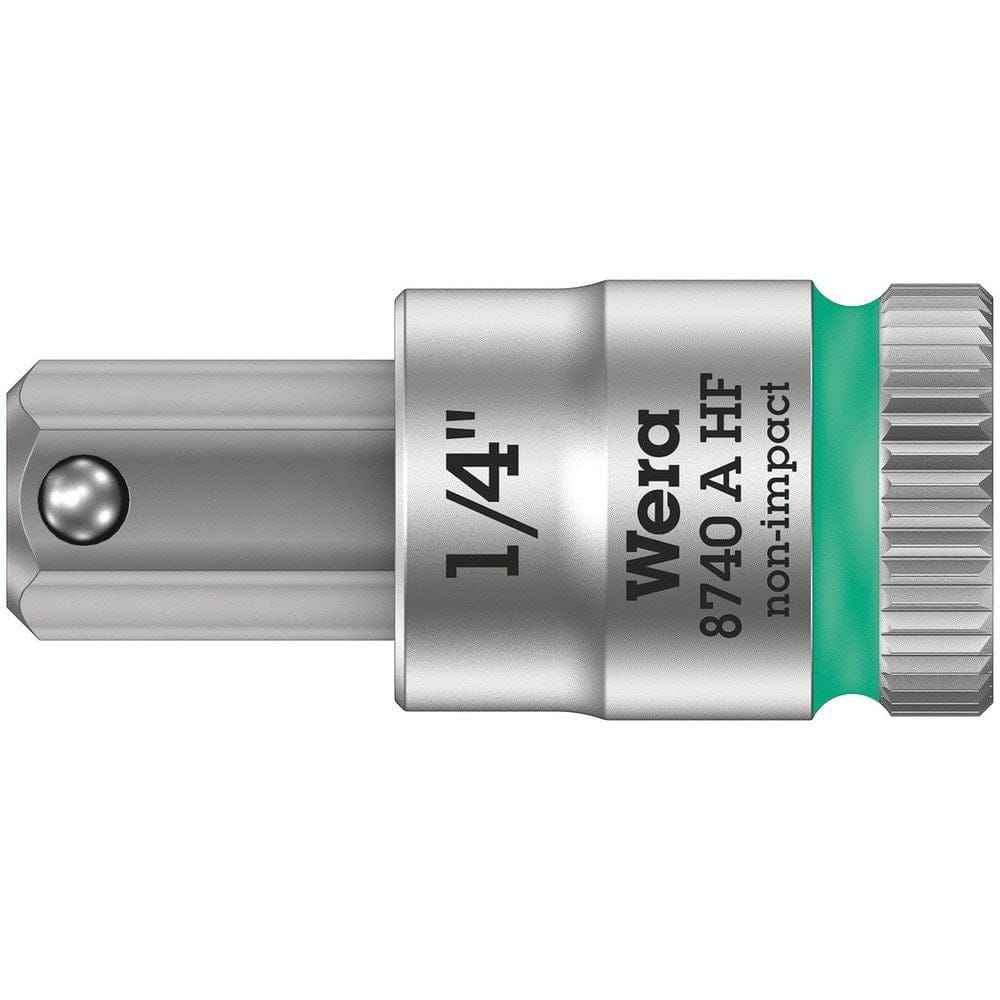 8740 A HF BINNENZESKANT ZYKLOP BITDOP MET 1/4"-AANDRIJVING MET VASTHOUDFUNCTIE, 1/4"-0