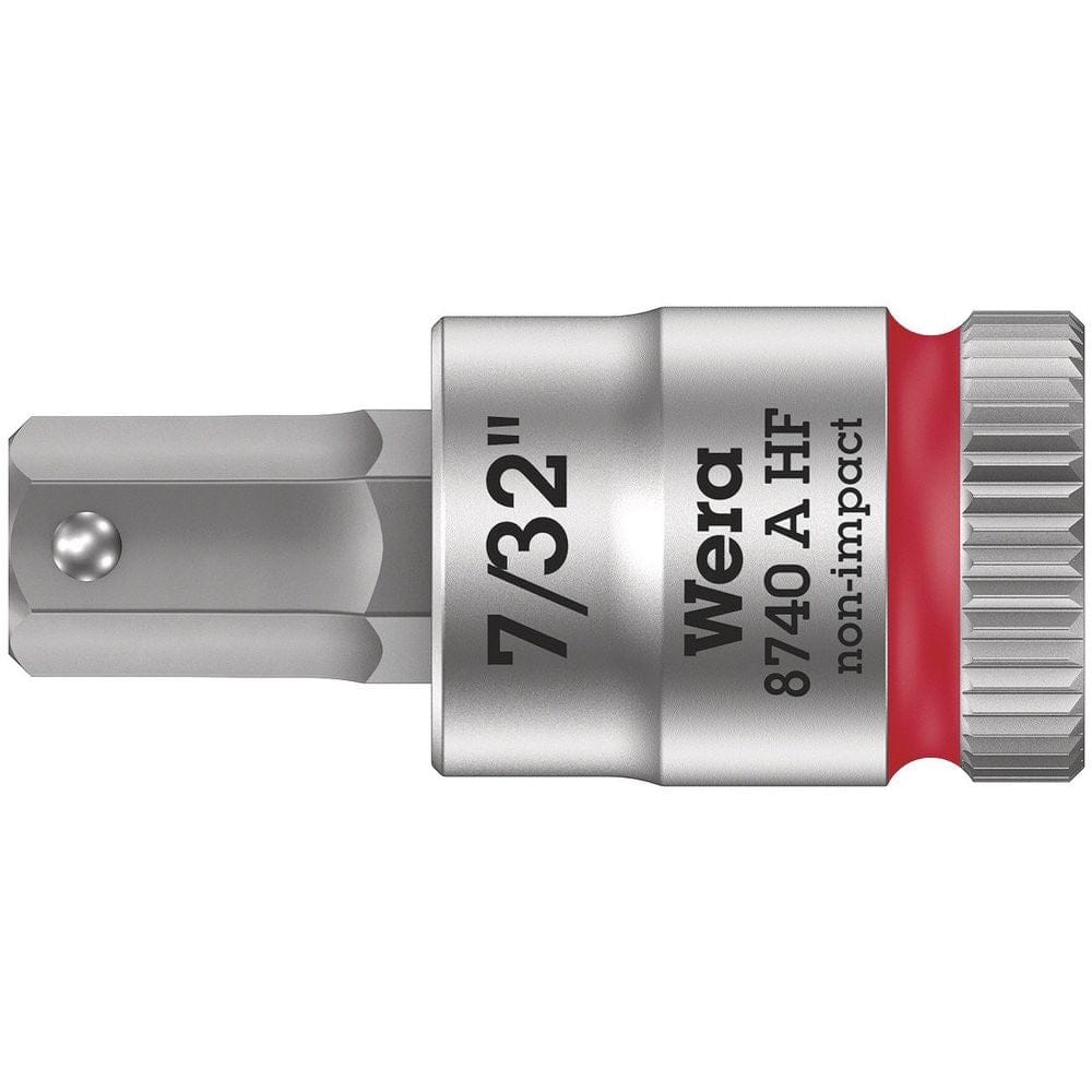 8740 A HF BINNENZESKANT ZYKLOP BITDOP MET 1/4"-AANDRIJVING MET VASTHOUDFUNCTIE, 7/32"-0