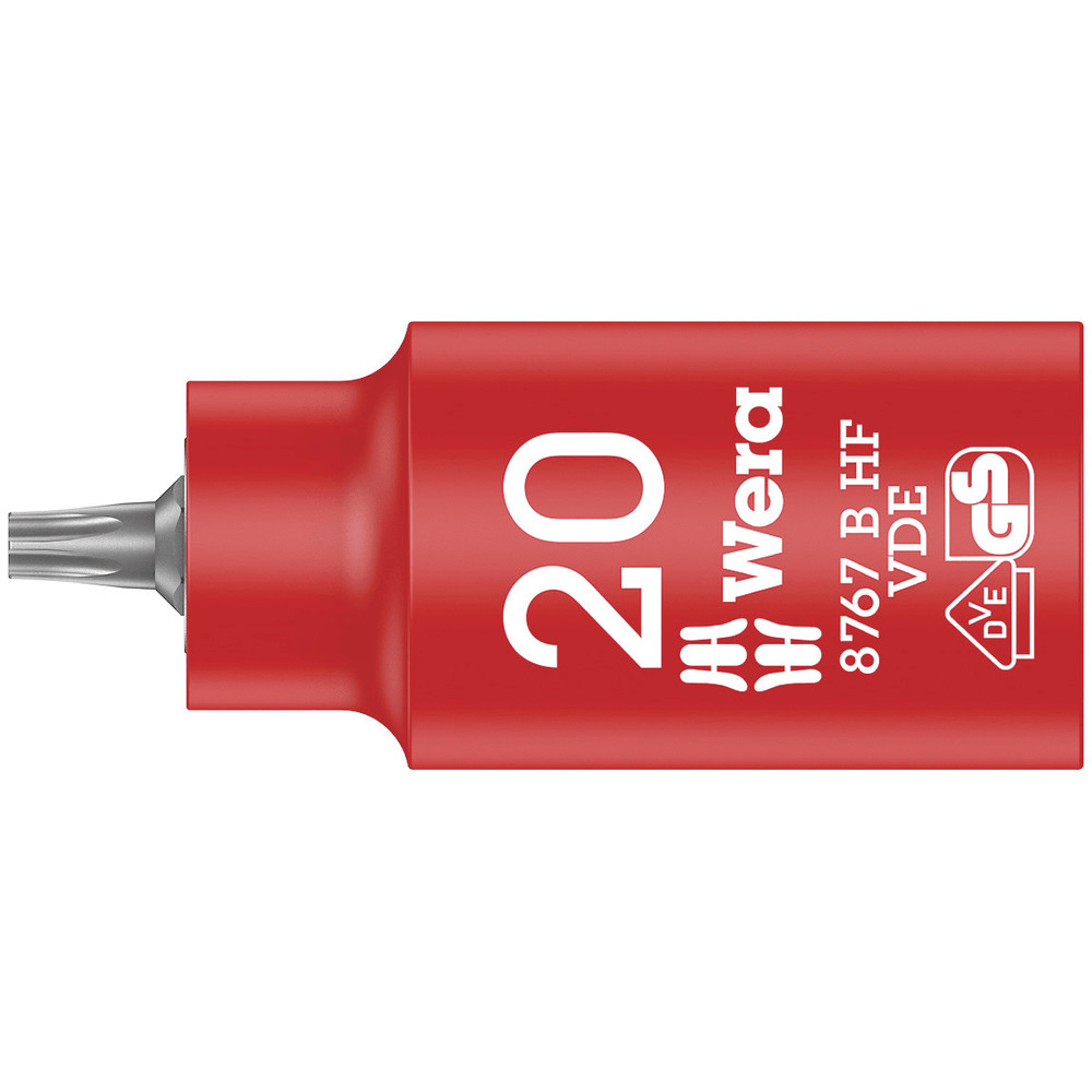 8767 B VDE HF TORX® ZYKLOP BITDOP, GEÏSOLEERD, MET 3/8"-AANDRIJVING, MET VASTHOUDFUNCTIE, TX 45-1