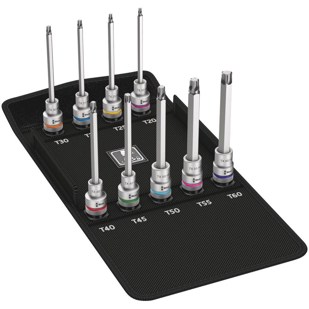 8767 HMC HF 3 ZYKLOP BIT-DOPPEN-SET TORX®, MET VASTHOUDFUNCTIE, 9-DELIG-0