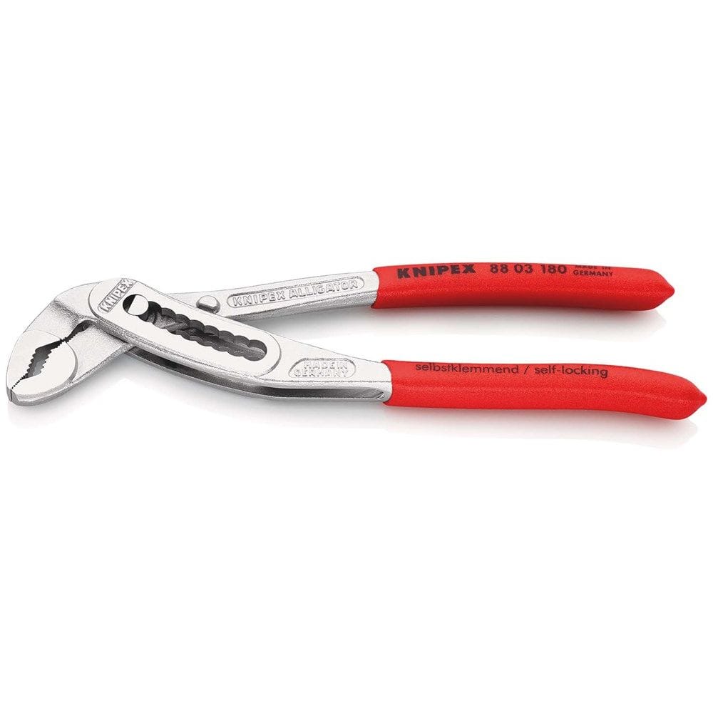 KNIPEX 88 03 180 Alligator® Waterpomptang met anti-slip kunststof bekleed verchroomd 180 mm-0