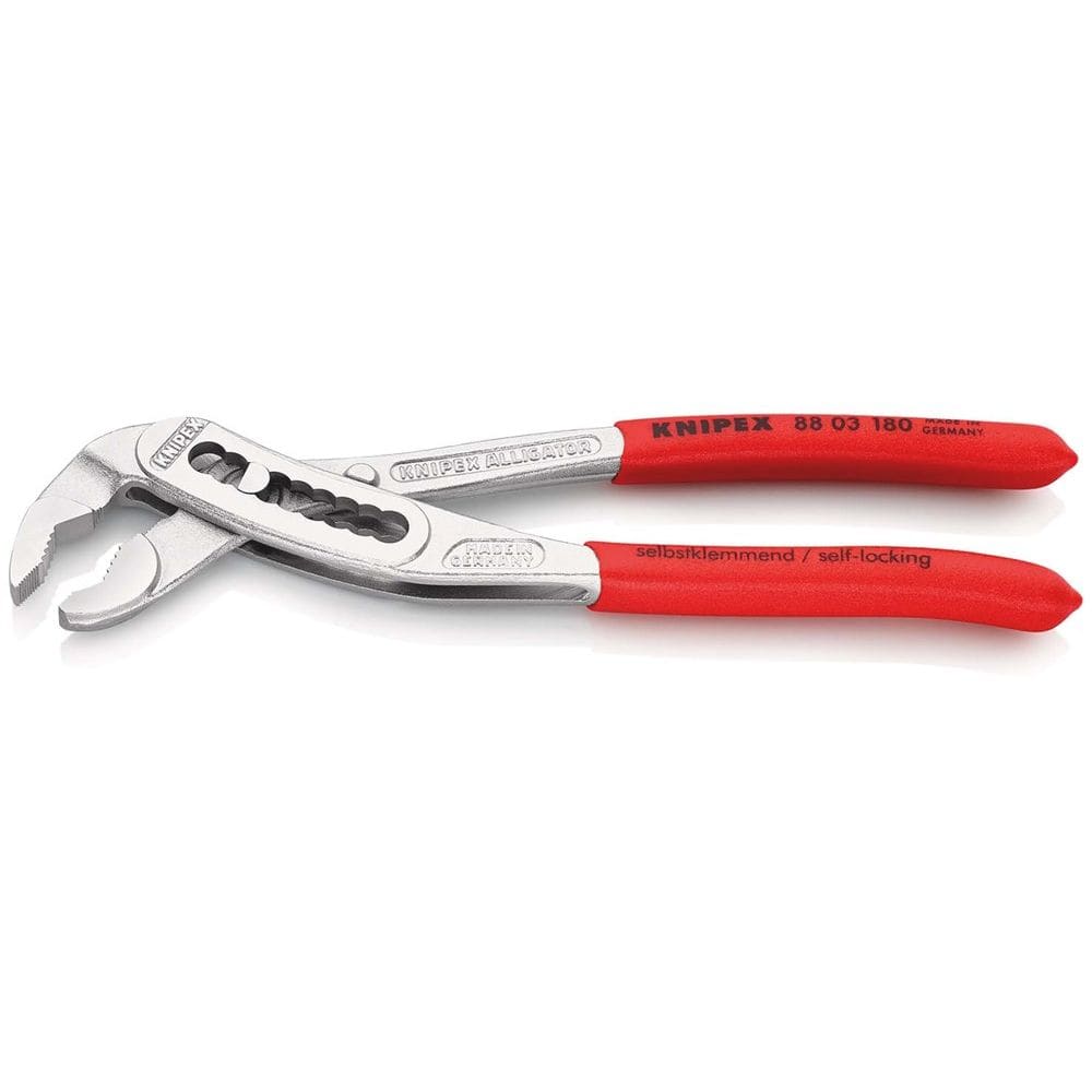 KNIPEX 88 03 180 Alligator® Waterpomptang met anti-slip kunststof bekleed verchroomd 180 mm-2