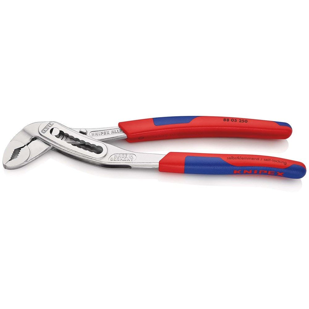 KNIPEX 88 05 250 Alligator® Waterpomptang met slanke meer-componentengrepen verchroomd 250 mm-0