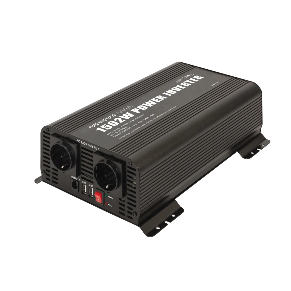 GYS Omvormer PSW 1502W 12V draadloos