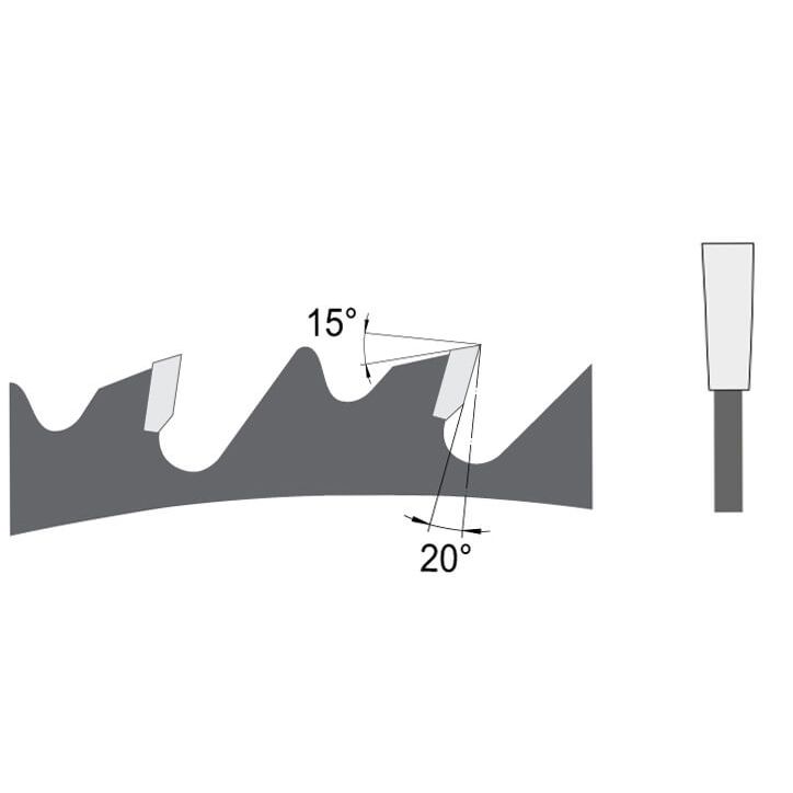 Zaagblad Ø 450 mm, asgat 30 mm, B=4,40 mm, Z=20 Vlaktand, HW