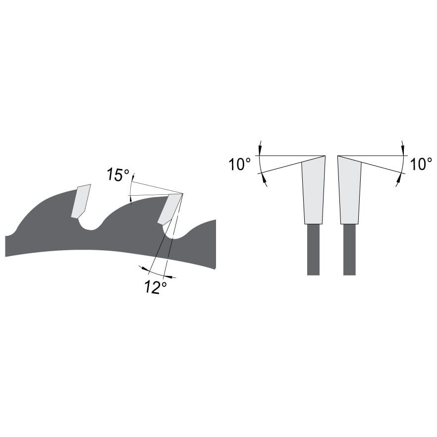 Zaagblad Ø 315 mm, asgat 30 mm, B=3,20 mm, Z=96 Wisseltand, HW