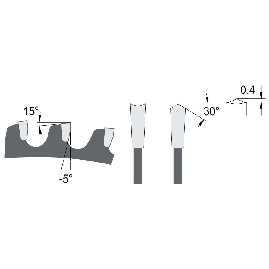 Zaagblad Ø 250 mm, asgat 30 mm, B=3,20 mm, Z=48 HDF Neg., HW