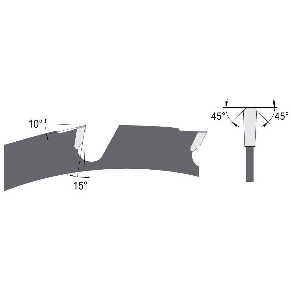 Zaagblad Ø 600 mm, asgat 30 mm, B=4,40 mm, Z=40 Trapezium-tand, HW