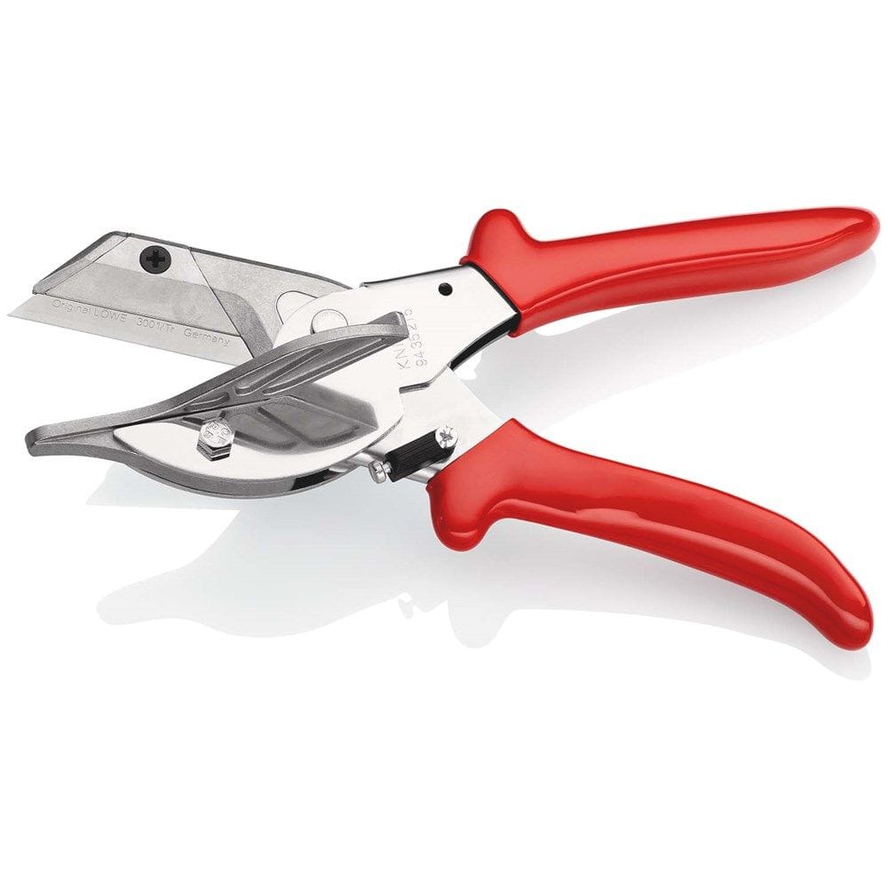 KNIPEX 94 35 215 Versteksnijder voor kunststof- en rubberprofielen met kunststof bekleed verchroomd-2