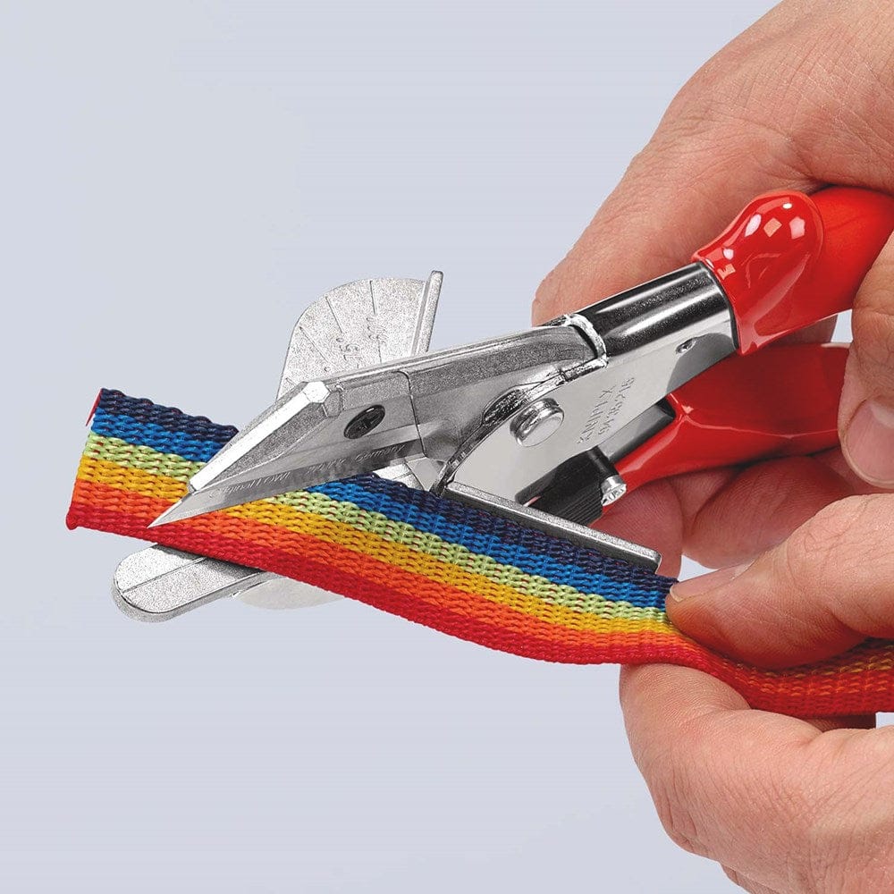 KNIPEX 94 35 215 Versteksnijder voor kunststof- en rubberprofielen met kunststof bekleed verchroomd-4
