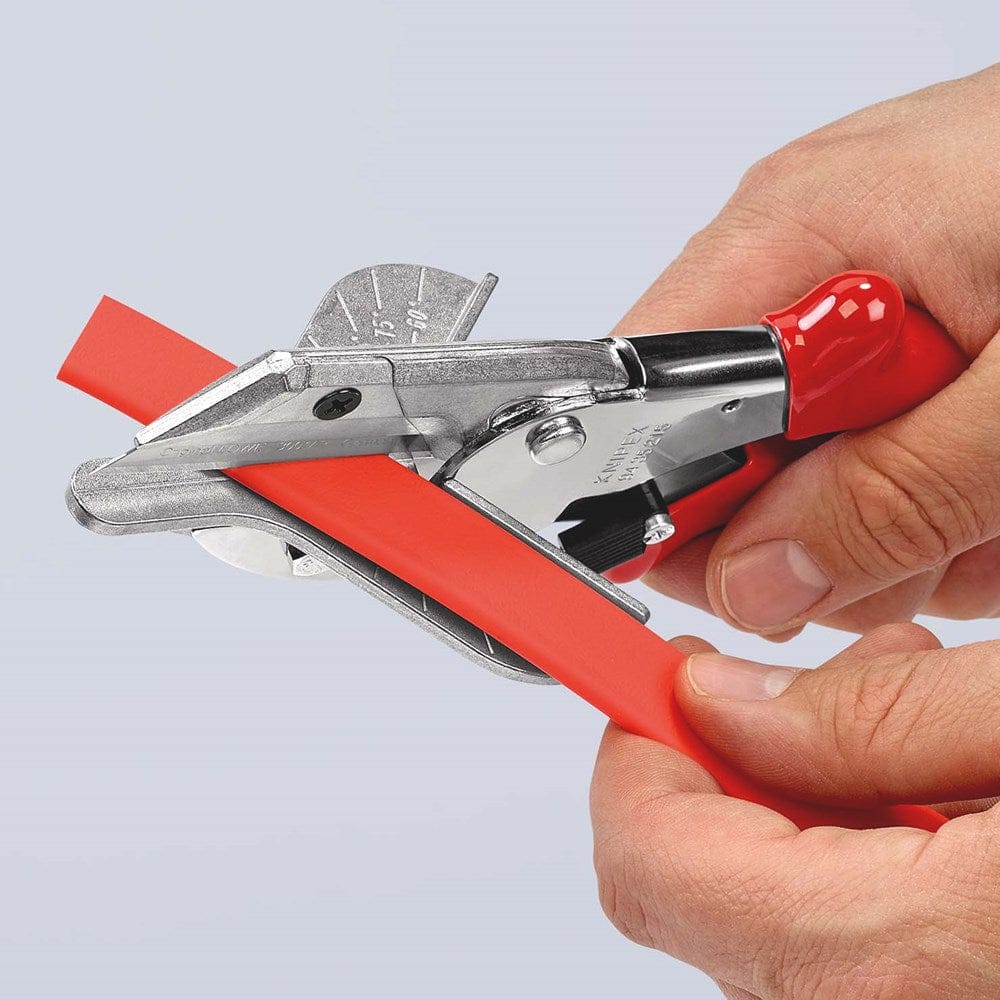 KNIPEX 94 35 215 Versteksnijder voor kunststof- en rubberprofielen met kunststof bekleed verchroomd-5