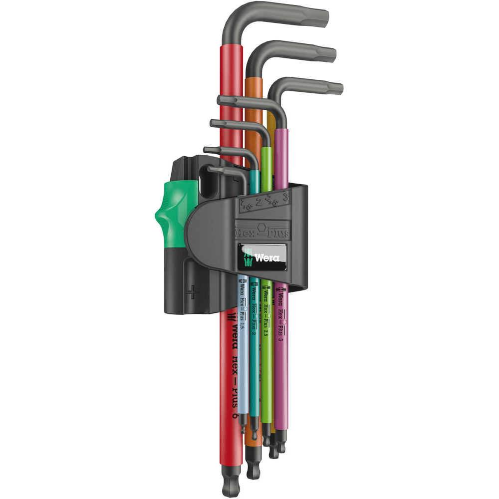 950/7 HEX-PLUS MULTICOLOUR MAGNET 1 STIFTSLEUTELSET, METRISCH, BLACKLASER, 7-DELIG-0