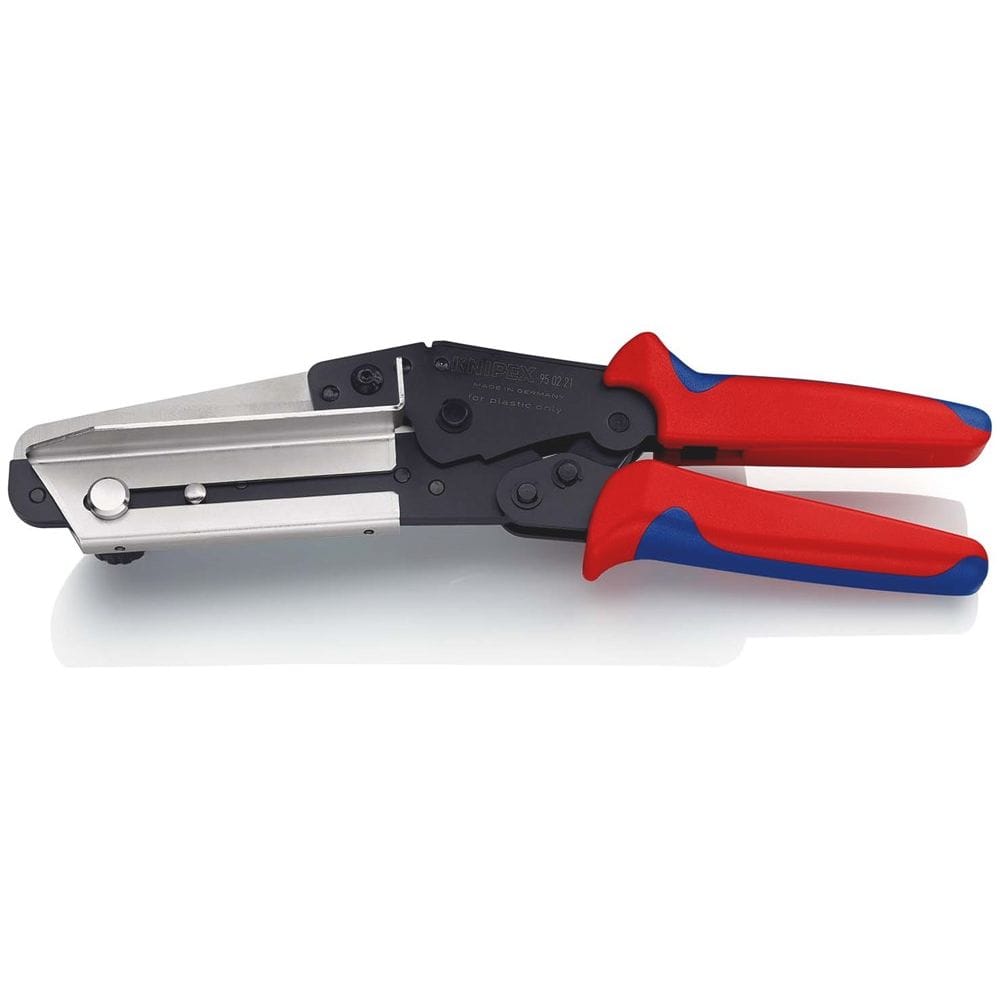 KNIPEX 95 02 21 Schaar voor kunststof ook voor kabelkanalen met meer-componentengrepen gebruineerd 2-0