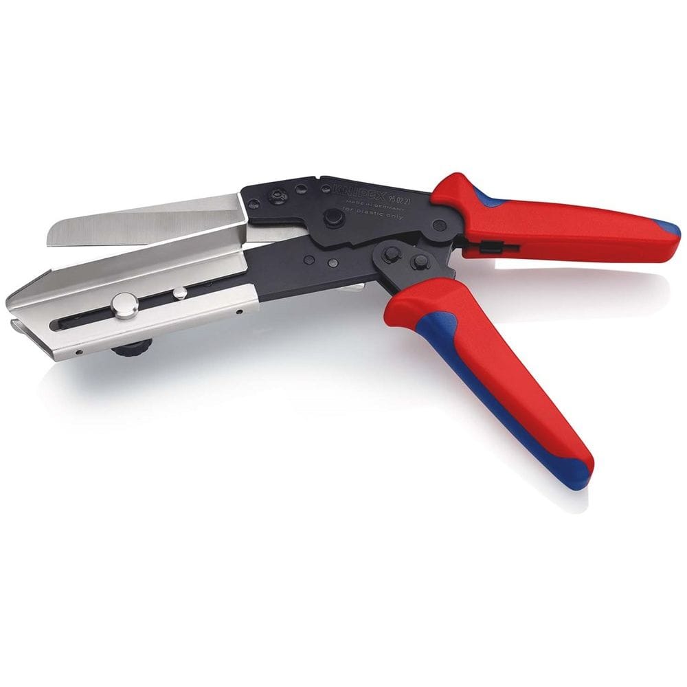 KNIPEX 95 02 21 Schaar voor kunststof ook voor kabelkanalen met meer-componentengrepen gebruineerd 2-2