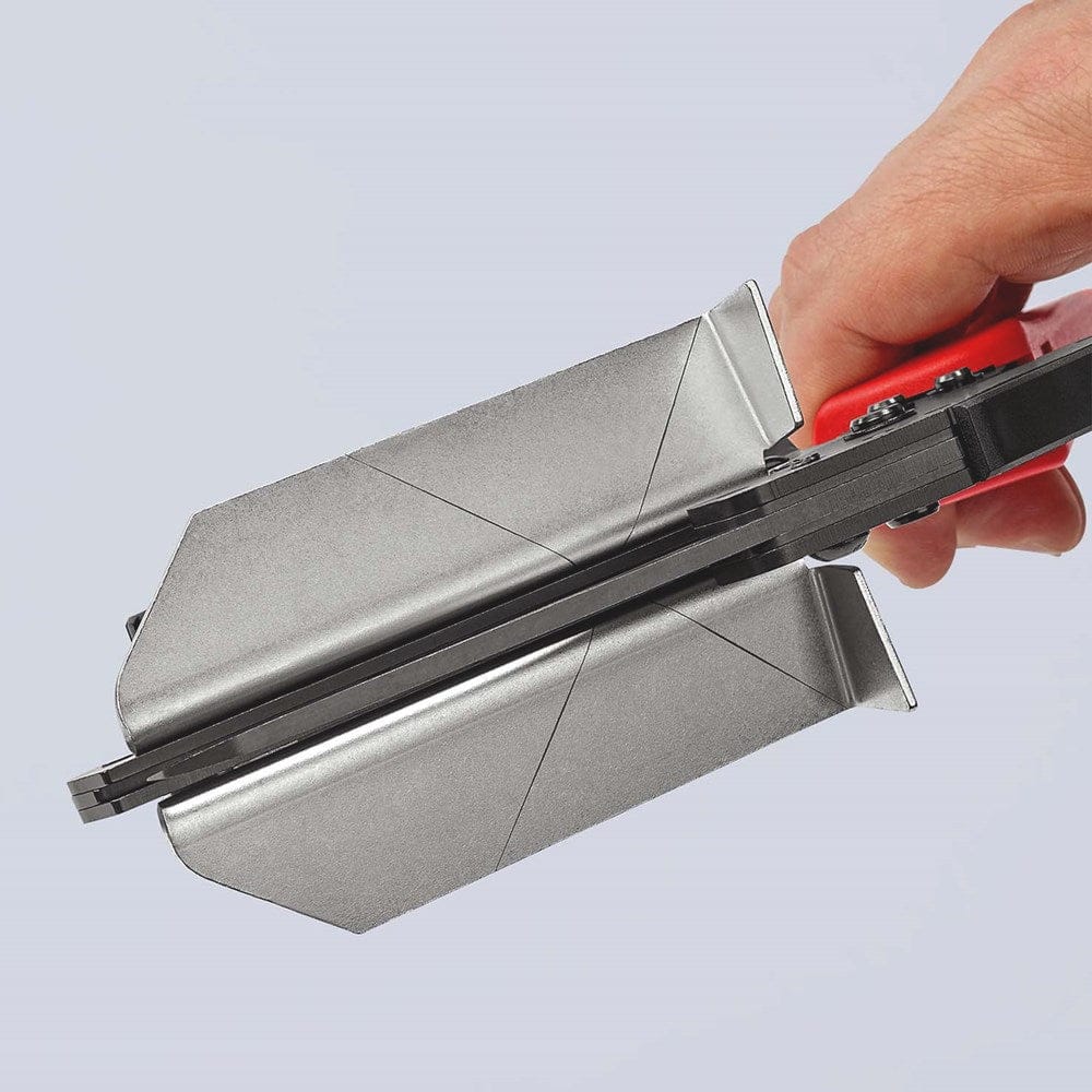KNIPEX 95 02 21 Schaar voor kunststof ook voor kabelkanalen met meer-componentengrepen gebruineerd 2-7