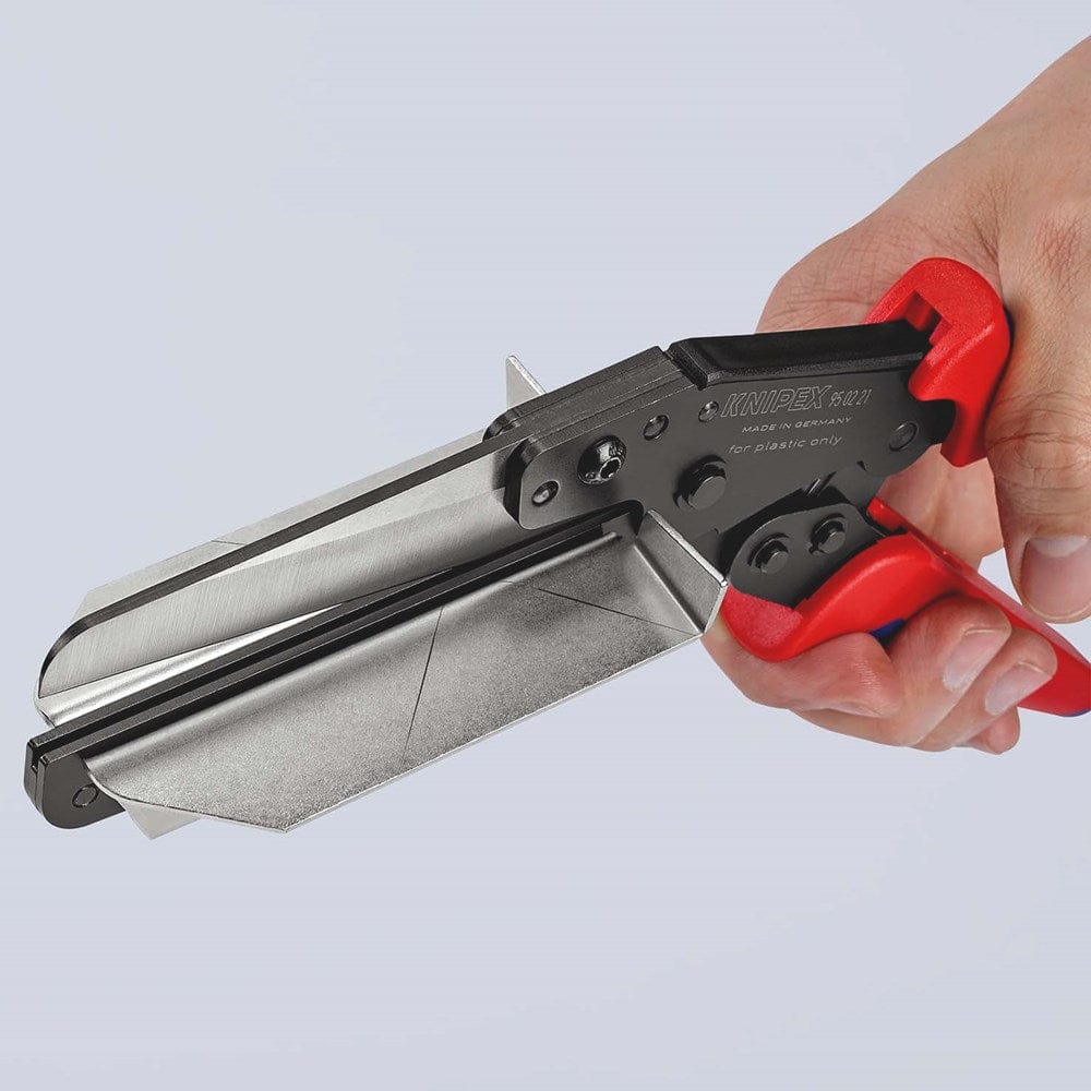 KNIPEX 95 02 21 Schaar voor kunststof ook voor kabelkanalen met meer-componentengrepen gebruineerd 2-8